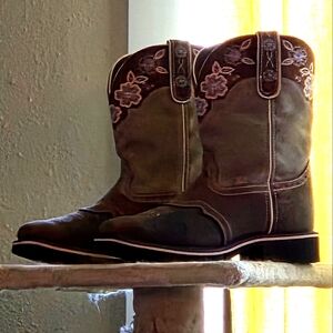 Justin Boots Brown Western Cowboy Boots